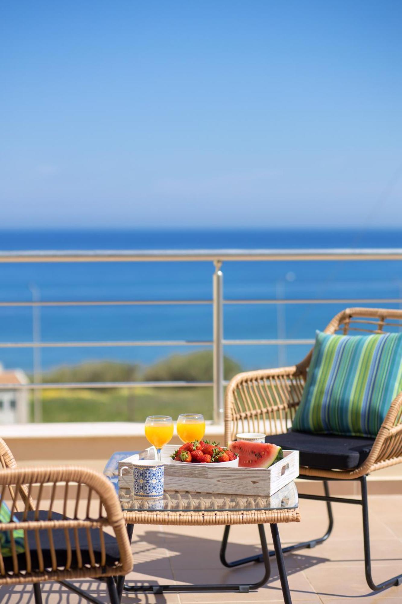 "Peach" - Sea View Maisonette By Sky Hill Resorts Pangalochori Exteriér fotografie